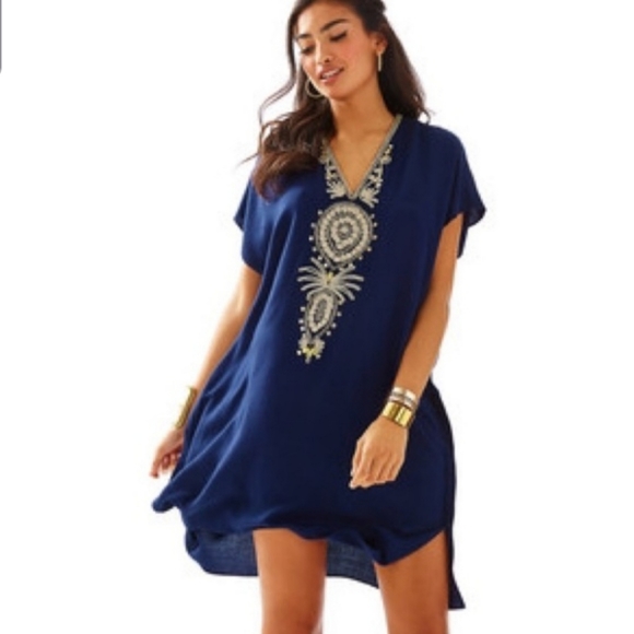 Lilly Pulitzer Chai V neck caftan dress size XXS